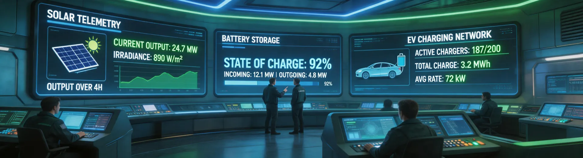 Connected renewable energy command center