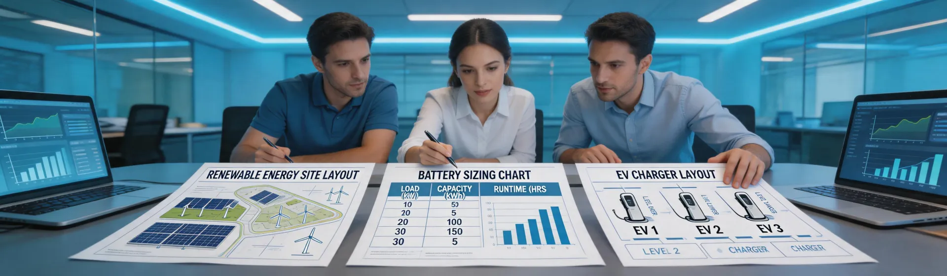 Energy project planning table